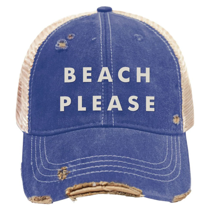 RETRO BRAND BEACH PLEASE TRUCKER CAP