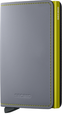 SECRID SLIMWALLET MATTE GREY & LIME