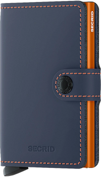SECRID MINIWALLET MATTE Night blue & Orange