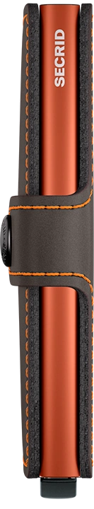 SECRID MINIWALLET MATTE TRUFFLE &ORANGE