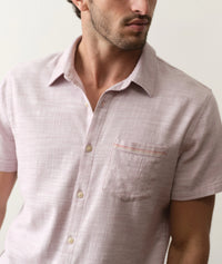 Stretch Selvage Short Sleeve Shirt