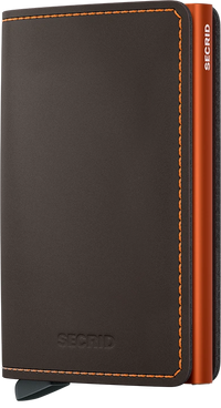 SECRID SLIMWALLET MATTE TRUFFLE & orange