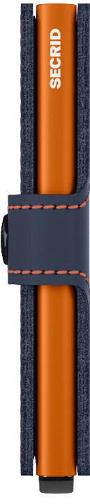 SECRID MINIWALLET MATTE Night blue & Orange