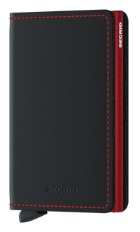 SECRID SLIMWALLET MATTE BLACK & RED