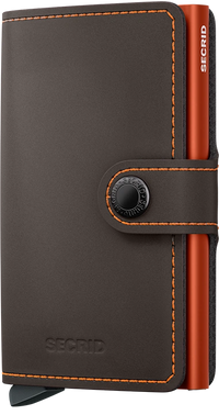 SECRID MINIWALLET MATTE TRUFFLE &ORANGE