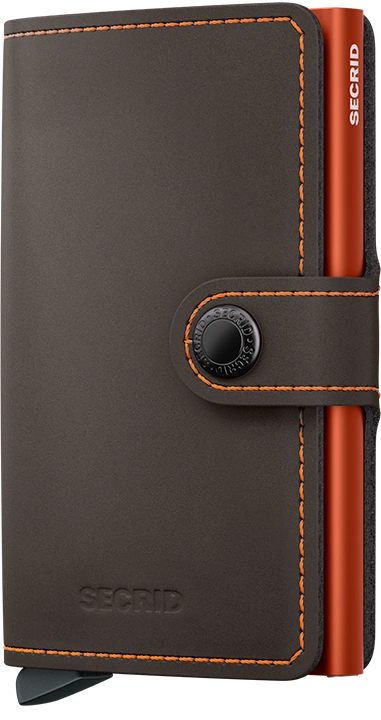 SECRID MINIWALLET MATTE TRUFFLE &ORANGE