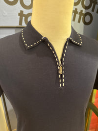 Rafanelli Stitch Collar Polo 966