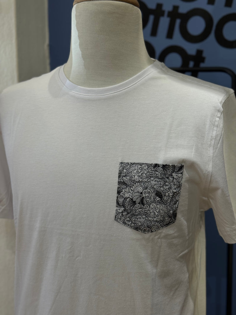 Parra White Pocket Tee